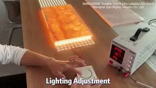 10m*0.24m super large size tunable cuttable LED sheet for stone backlight