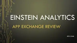 Einstein Analytics Learning Adventure