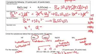 Precipitation, Acids & Bases, Redox- a quick review