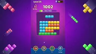 Block Match Puzzle Game : Level complete Gameplay