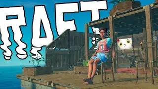 Lucky Cats, Sharks and Secrets?! - Raft Multiplayer Gameplay! | Raft Steam Early Access W/ IGP!
