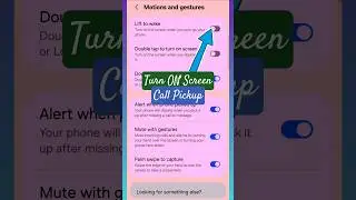 Android Secret: Instantly Wake Screen on Pickup! #shortsfeed #trending