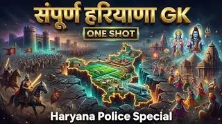 संपूर्ण हरियाणा सामान्य ज्ञान ONE SHOT | पूरी Haryana GK एक ही क्लास में | Animation Based