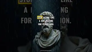 Stop acting like a boy waiting for permission #shorts #stoicism