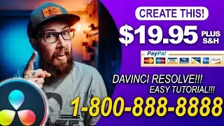 How to Create a AS SEEN ON TV EFFECT in DaVinci Resolve 16 | DaVinci Resolve 16 Tutorial