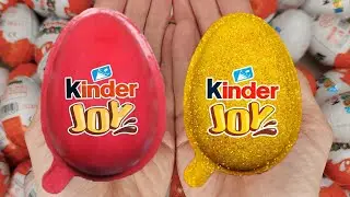 Satisfying Video | Unpacking Yummy Kinder Joy & Kinder Surprise Chocolate Eggs ASMR Candy Opening