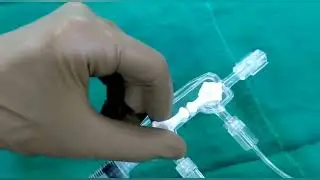 Basic of Cath-Lab.  Preparation of Manifold.