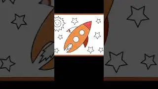 #viral #shorts #video #drawing space #rocket