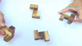 Solution to Interlocking Cube Puzzle