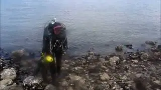 Extreme geocaching scuba
