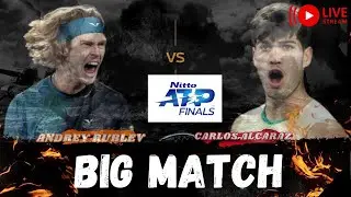ATP LIVE CARLOS ALCARAZ VS ANDREY RUBLEV NITTO ATP FINALS 2024 TENNIS PREVIEW STREAM