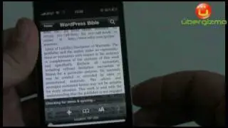 iPhone 4 PDF in iBooks. Kindle preview (720p HD video)