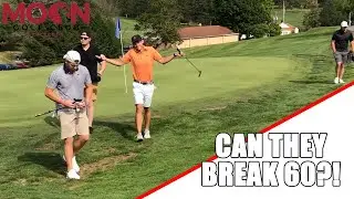 Can a four-man scramble BREAK 60?! | Moon Golf Club challenge full playthrough