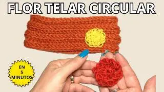 🌸Flor en Telar S&uacute;per F&aacute;cil - &iexcl;Lista 5 Minutos!👍👍