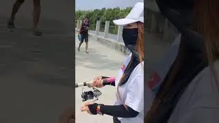 Amazing lady angler #shorts #fishing #ladyangler #trending #fishingvlog