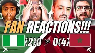 Nigeria (2)0-0(4) Morocco | Fans CRAZY REACTION to Penalty DRAMA 🔥😱 | AFCON Semi-Final