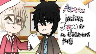 America invites Japan to a christmas party | Hetalia | Gacha Club