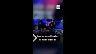 Gunmen storm Ecuador TV studio live on air