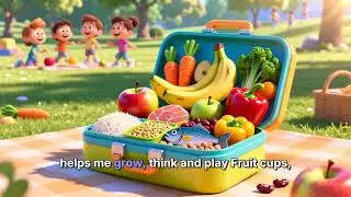 Around the World on My Plate 🌍 | Food Groups Song for Kids | Learn Healthy Eating.