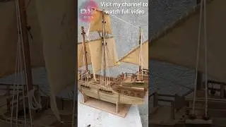 #shorts #diy #decoration #ship #viral #handmade #miniature #artist #craft #woodworking #like #edit