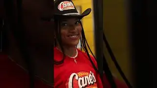 Tara Davis-Woodhall And Hunter Woodhall Hand Out Raising Canes To Track & Field Fans #raisingcanes