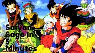 Dragon Ball Z Saiyan Saga in 5 Minutes | DBZ Recap