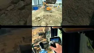 POV - Comparing our two Case CX350 excavators whilst sorting material
