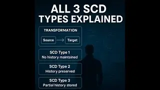 Объяснение типов SCD | Преобразования типа 1, типа 2, типа 3 и ETL в хранилище данных, часть 2