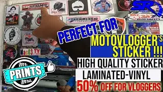 High Quality Sticker Perfect for motovlogger Sticker | Vinyl and Laminated | Mr & Mrs Prints Cabuyao