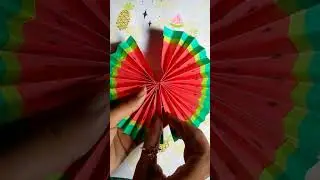 DIY Colorful Hand Fan | Easy Summer Craft Tutorial | #DIYHandFan #SummerCrafts #ColorfulFan