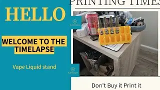 3D Printed Vape liquid stand. Printed on Bambu H2D.