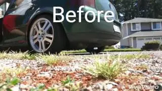 VW Golf 1.8t Exhaust: Before and After