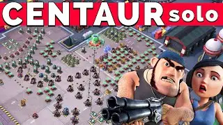 CENTAUR a ZOOKA SOLO?😲 Bullit shock CORE+SHIELD rush - BOOM BEACH gameplay/operation attack strategy