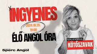 INGYENES &Eacute;LŐ INTERAKT&Iacute;V ANGOL&Oacute;RA: K&ouml;tőszavak az angolban
