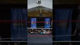 Alex Vaughan lands a superplex and a brainbuster on Leon Cage! #wrestling