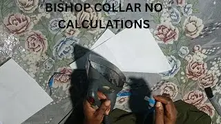 HOW TO CUT A PERFECT BISHOP COLLAR USING AN ELECTRIC IRON SHAPE | GENIUS TAILORING HACK