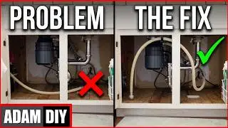 How to arch a drain hose - water in bottom of dishwasher fix