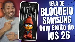 Full OneUI 7 and OneUI 6 Lock Screen Effect with iOS 26 Clock!