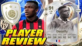 He IS AN ABSOLUTE TANK AT THE BACK&hellip; 🧱🔥 91 Future Stars Icon Desailly Review! 91 TOTY Desailly Review