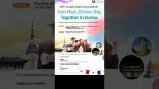 MS PhD Global Korea Scholarship Graduate Program 2025 #gks #gksscholarship #graduate #korea