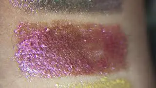 COLOURPOP Moonlight Magic SUPERNOVA shadow swatches