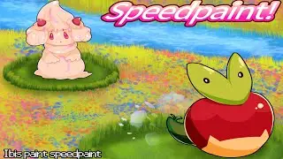 &iexcl;Speedpaint de Alcremie y Applin!