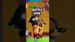 Battle Ram : Shorts vs Reality Clash Royale 🔥