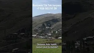 Qubanın adur kəndi kənd həyatı