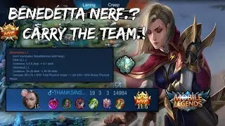 GAMEPLAY BENEDETTA OFFLANE | BUILD TERBARU BENEDETTA AFTER NERF | MLBB