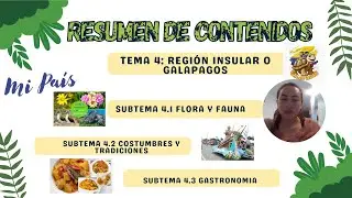 Tema 4: Regi&oacute;n Insular o Isla Gal&aacute;pagos
