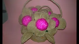 Jute Craft Decoration Design Collection | DIY Room Decor Idea 2018 |Handmade jute flower|dustu pakhe