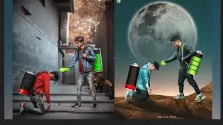 PicsArt Battery charge Viral concept Photo editing Tutorial .MJ Editix New concept Photo editing .