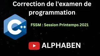 Correction de l'examen de programmation  C++(fssm 2021): part 2