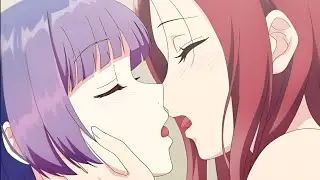 Intimate kisses between two beautiful girls - ecchi anime 2026